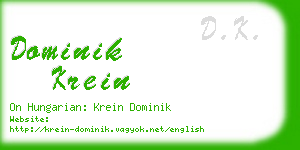 dominik krein business card